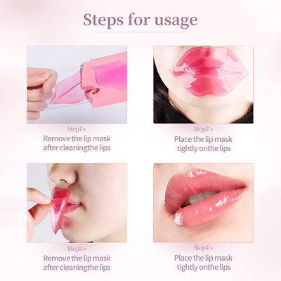 Organic Konjac Lip Plumping Patches Whitening Firming Lip Sleeping Mask